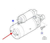 SILNIK ROZRUSZNIKA FORD FIESTA 1995- 1033781 _ R95FB-11000-BD