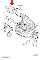 Wygłuszenie maski Volvo OE 31298731