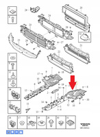 Lewa osłona Volvo V60 CC (19-) OE 32130412