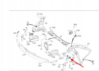 LEWY UCHWYT MOCOWANIE REFLEKTORA LAMPY MERCEDES GLK W204 OE A2046200685