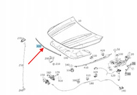 USZCZELKA MASKI MERCEDES CLA W117 OE A1178870098