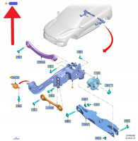 ZWROTNICA PRAWY TYŁ FORD KUGA ESCAPE 4WD 2020- 2553911 _ LX61-5A968-AEE