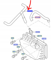 WĄŻ ODMA TRÓJNIK FIESTA FOCUS PUMA 1.4 1.6 16V OE 1337254 _  96MF-6C342-DA