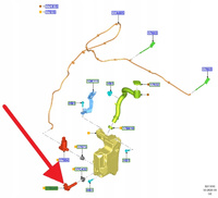 CZUJNIK POZIOMU SPRYSKIWACZA FORD FOCUS 2018- OE 2206139 _ JX7B-17B649-AB