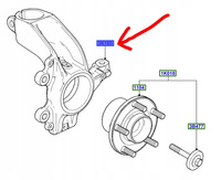 ZWROTNICA PRZÓD LEWA FORD FOCUS Mk2 C-MAX Mk1 2006-2011 _1420863_3M51-3K171-BH