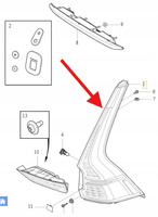 LAMPA KAROSERYJNA TYLNA PRAWA VOLVO XC60 2018- OE 31689690