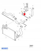 USZCZELKA REZONATORA 2.4 D5 VOLVO XC90 XC70 2003- S60 V70 2001- OE 30778629