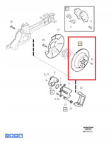 Tarcze hamulcowe ty? Volvo 31471028