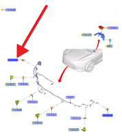 CZUJNIK PARKOWANIA PDC SKRAJNY FORD FOCUS KUGA 20- 2250284 _ JX7T-15C868-AA