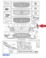 Wspornik zderzaka przód Volvo XC60 (18-) 31425162