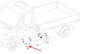 LISTWA BŁOTNIKA LEWY PRZÓD MERCEDES SPRINTER W907 W910 OE A91069079019678