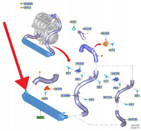 CHŁODNICA INTERCOOLER 2.3 EB FORD FOCUS Mk4 2019- 2382197 _ KX61-6K775-BE