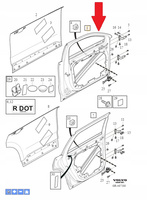Prawe przednie drzwi Volvo XC90 (16-) OE 32133217