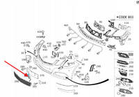 ZAŚLEPKA PARKTRONIC PTS MERCEDES C W204 E W212 GL W166 OE A2128840122