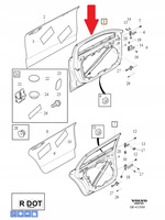 PRZEDNIE PRAWE DRZWI VOLVO S60 V60 2019- OE 32351559 _ 32404341