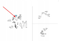 USZCZELKA LAMPY LEWY TYŁ MERCEDES E klasa W211 OE A2118260791