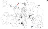 PRAWY UCHWYT PODŁOKIETNIKA MERCEDES W909 VITO W639 OE A0009190104