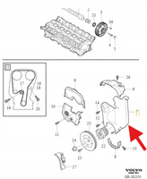 OBUDOWA ROZRZĄDU 2.0 2.4 2.5 B5 VOLVO S60 V60 V40 S40 XC70 OE 30650687