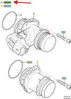 OBUDOWA PŁYTKA PRZEPUSTNICY FORD FIESTA 1.6TDCI MK6 1556100 _ 5S6Q-9E926-AB
