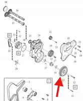 KOŁO PASOWE WAŁU KORBOWEGO 2.0 D4 B4 VOLVOS60 V60 V40 XC60 OE 31401194