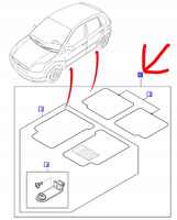 DYWANIKI WELUROWE PRZÓD + TYŁ FORD FUSION 2002-2004 _1314316_2N1J-A13010-ECYYG4