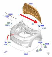 ZAWIAS MASKI PRAWY FORD KUGA ESCAPE 2020- 2370747 _ LJ6B-S16800-AB