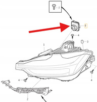 PRZETWORNICA MODUŁ LED LAMPY PRZÓD VOLVO S60 V60 19- S90 V90 XC90 32420510