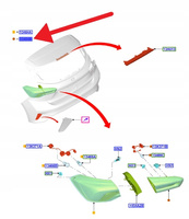 LAMPA LEWY TYŁ W KLAPĘ HATCHBACK FOCUS 2022- OE 2540351 _ NX7B-13A603-CA
