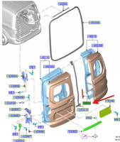 TAŚMA DEKORACYJNA COURIER TRANSIT/TOURNEO 2014- 1858356 _ ET76-19G443-AA