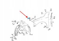 WSPORNIK MOCUJĄCY BŁOTNIKA PRAWY PRZÓD MERCEDES A klasa W176 OE A1766280214