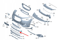KRATKA ATRAPA DOLNA ZDERZAKA PRZÓD MERCEDES GLA W247 OE A2478859903