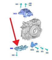 PODUSZKA SKRZYNI BIEGÓW 8F40 2.3 EB FORD FOCUS 18- 2373230 _ KX61-6P082-AC