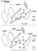 LUSTERKO ZEWNĘTRZNE LEWE FORD FIESTA Mk6 1452854 _ 2S61-17683-AX