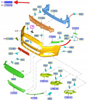 ZDERZAK PRZÓD FORD MONDEO 2015- 2048477 _ FS73-17D957-DEXWAA