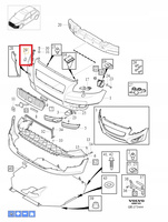 VOLVO C30 prawa zaslepka spryskiwacza lampy OE 39876479