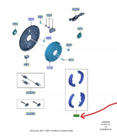 ZESTAW SZCZĘK HAMULCOWYCH TYŁ FORD KA Mk2 2010-2016_1713757_BS51-2200-AA