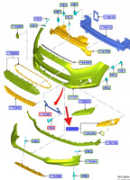 ATRAPA KRATKA HALOGENU PRAWA FORD FIESTA 2012- 1777212 _ C1BJ-15A222-CA