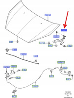 ZAWIAS MASKI LEWY FORD S-MAX GALAXY 2006-2015 1573934 _ 6M21-U16801-AB