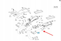 PRZEWÓD SSĄCY WLOT POWIETRZA LEWY M278 MERCEDES S W217 W222 OE A2780904982