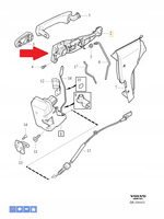 ODBÓJ KLAPY TYŁ VOLVO XC60 2009- XC70 2008- S40 S60 S80 OE 31371523