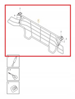 PRZEGRODA PRZESTRZENI BAGAŻOWEJ VOLVO XC60 2018-