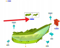 ZESTAW NAPRAWCZY REFLEKTORA LEWY PRZÓD KUGA 2024- 2773160 _ PV4B-13A005-AA