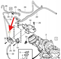 ZAWÓR CIŚNIENIA TURBOSPRĘŻARKI D5 VOLVO S60 V60 XC60 XC70 OE 31293964