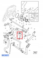 Przewód chłodnicy wody Volvo OE 30713530