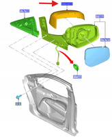OBUDOWA LUSTERKA TRANSIT TOURNEO 2014- 2269554 _ ET76-17K747-EC5BRQ