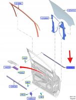 USZCZELKA PASA DRZWI PRZEDNI PRAWY KUGA 2012- 2019 2430400 _ CJ54-S20562-DA