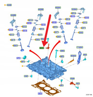 PRZEWÓD ODMY OLEJU 1.0 1.5 EB PUMA KUGA FOCUS 2018- 2224362 _ H6BG-6578-AA