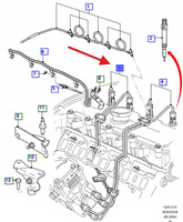 PRZEWÓD WTRYSKU PALIWA 2.4L TDCI TRANSIT 2000- 1128782 _ YC1Q-9N868-GA