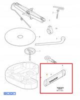 Uchwyt trójkąta ostrzegwcz. Volvo OE 30721387