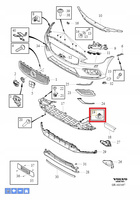 Spinka osłony zderzaka S60, V60, XC60 OE 30763619